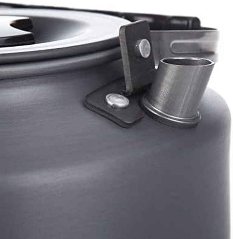 1.1L Portable Ultra-Light Outdoor Hiking Camping Picnic Water Kettle Teapot Coffee Pot Anodised Aluminum 1.1L - 0.8L image number 2