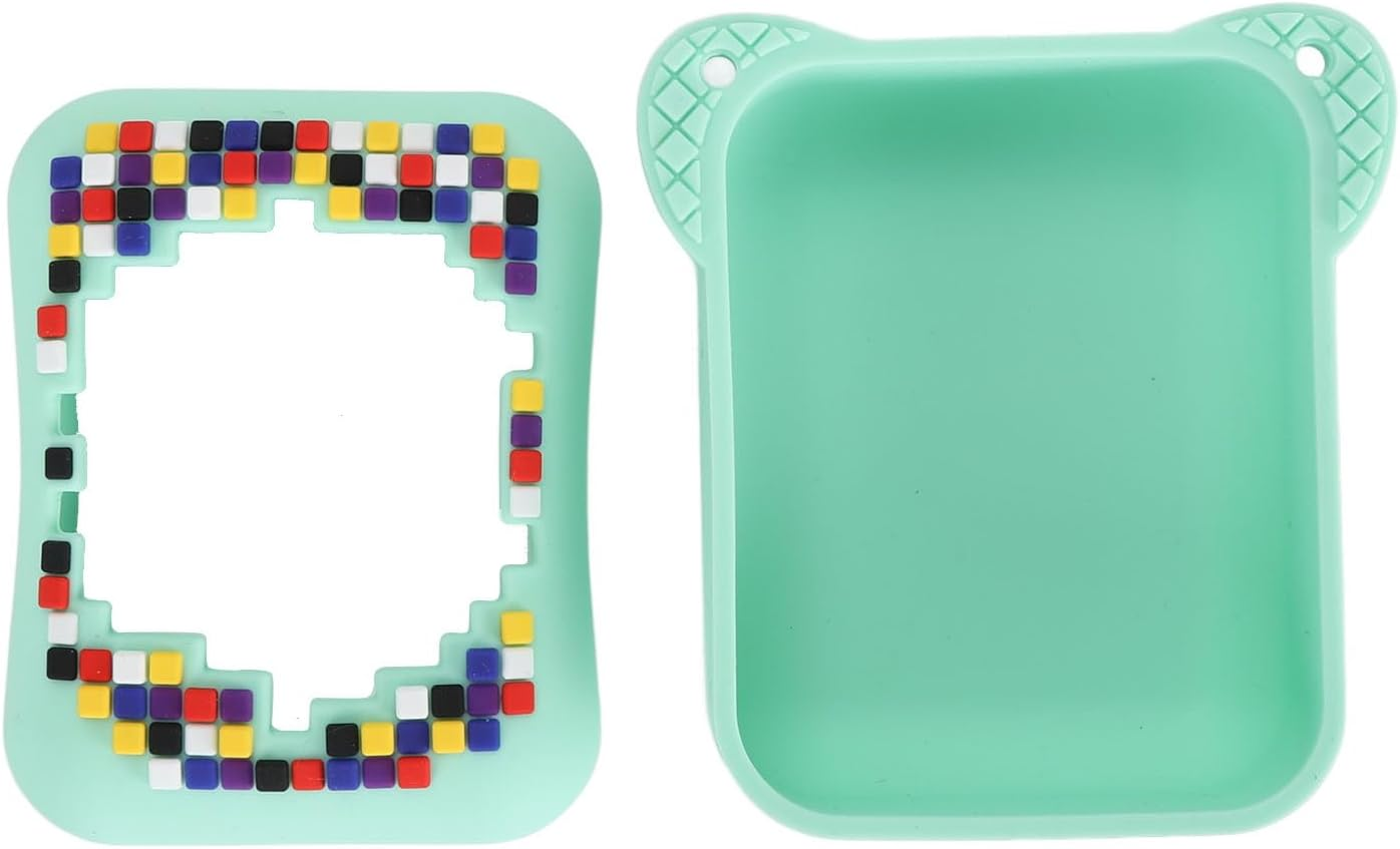 Silicone Case for Bitzee Toy Digital Pet, Interactive Toy Digital Pet Case with Lanyard, Resistant Electronic Pets Travel Storage Bag (Green)