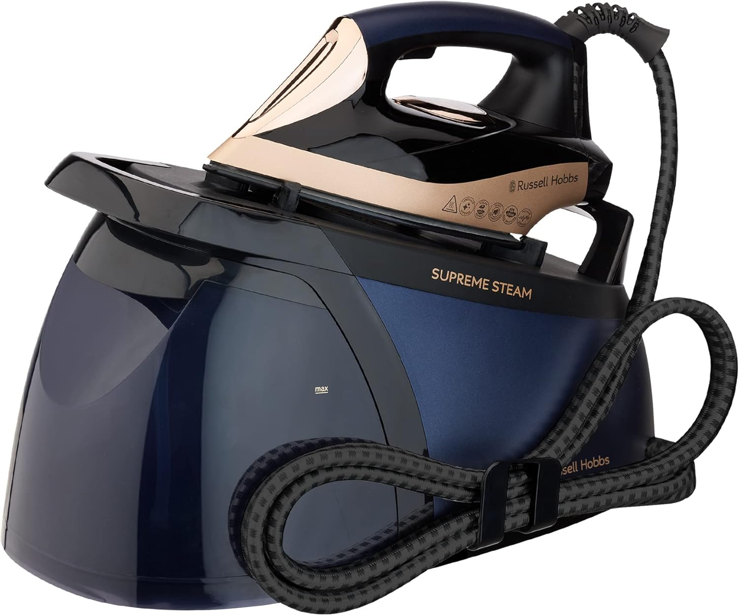 Russell Hobbs Supreme Steam Generator, RHC670, Quiet Technology, 1.8L Water Tank, Limescale Defence, Navy and Champagne image number 5