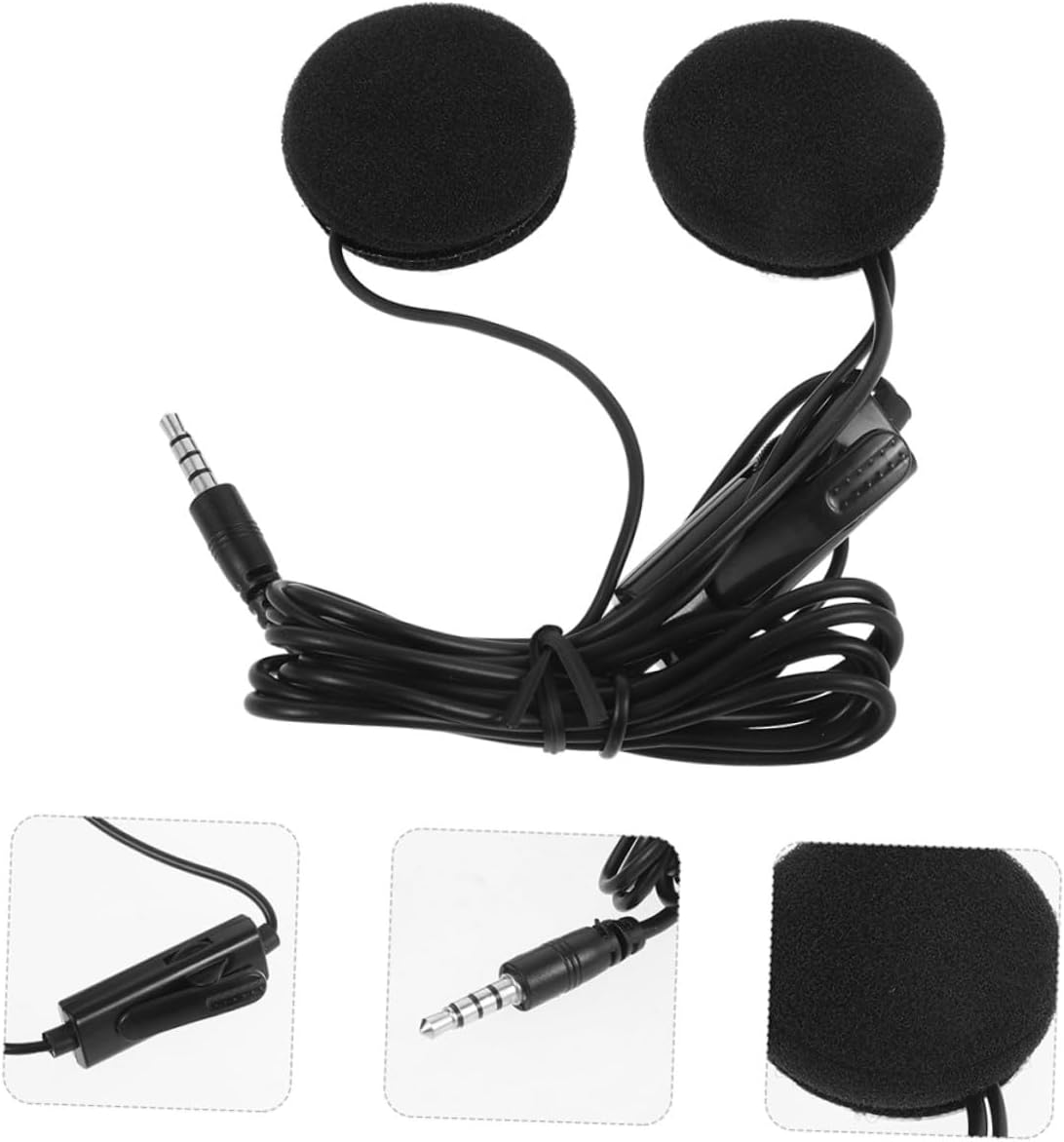 ABOOFAN 2Pcs Motorcycle Headset Helmet Earphone Gps Navigation Microphone for Rider Cyclist Outdoor Sports image number 2