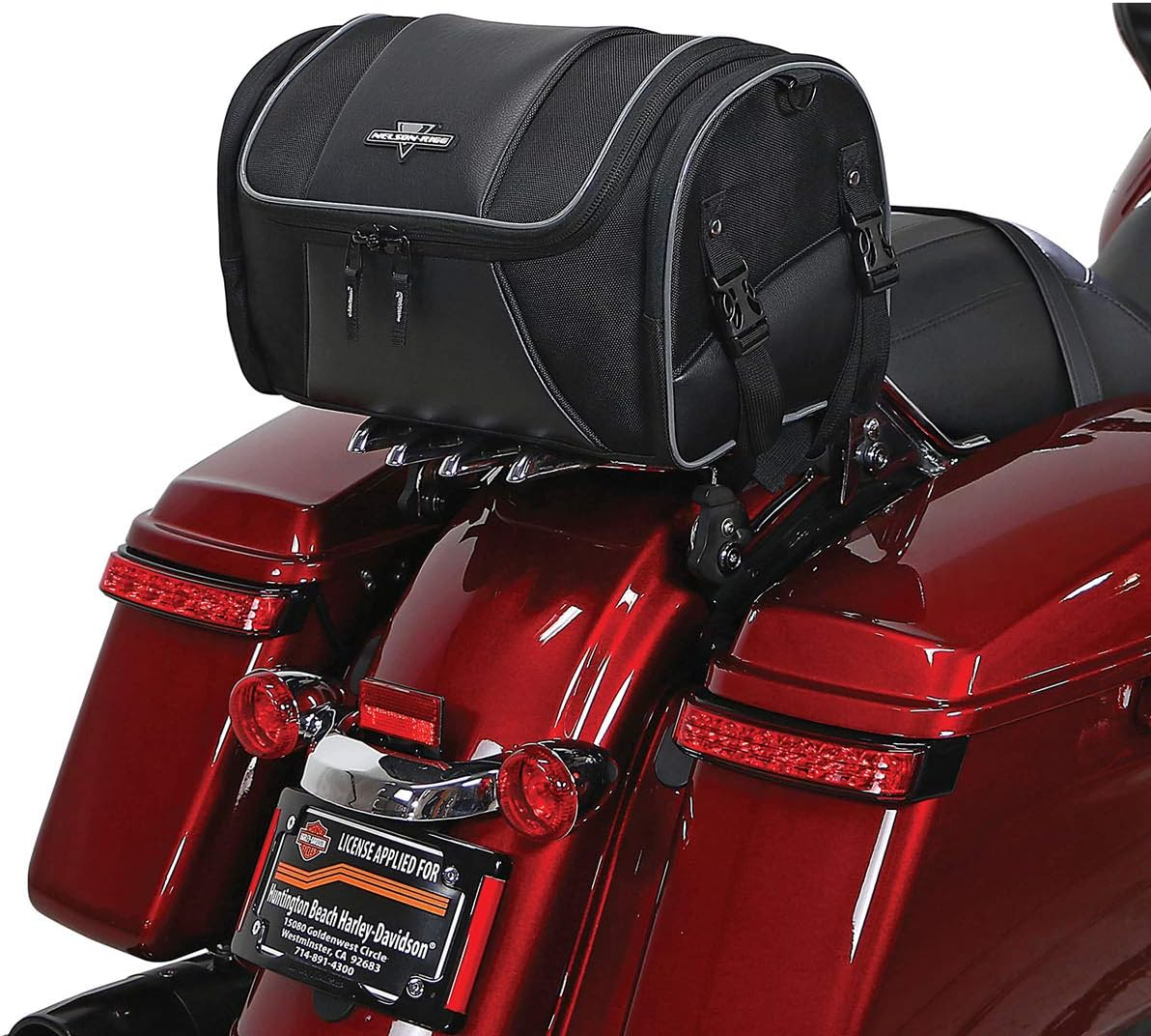 Nelson Rigg Route 1 Day Trip Backrest/Sissy Bar Rack Bag; Fits Harley Davidson, Indian, Yamaha & Suzuki Motorcycles image number 4