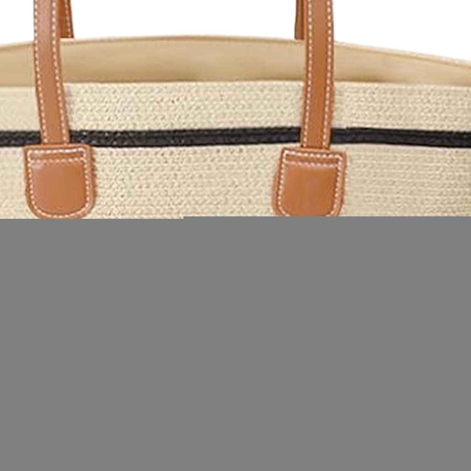 Gen&eacute;rico Straw Bags for Women | Woven Beach Wallet Shoulder Bag,Boho Style Travel Toiletry Bag for Work Shopping Vacation Cruise image number 2