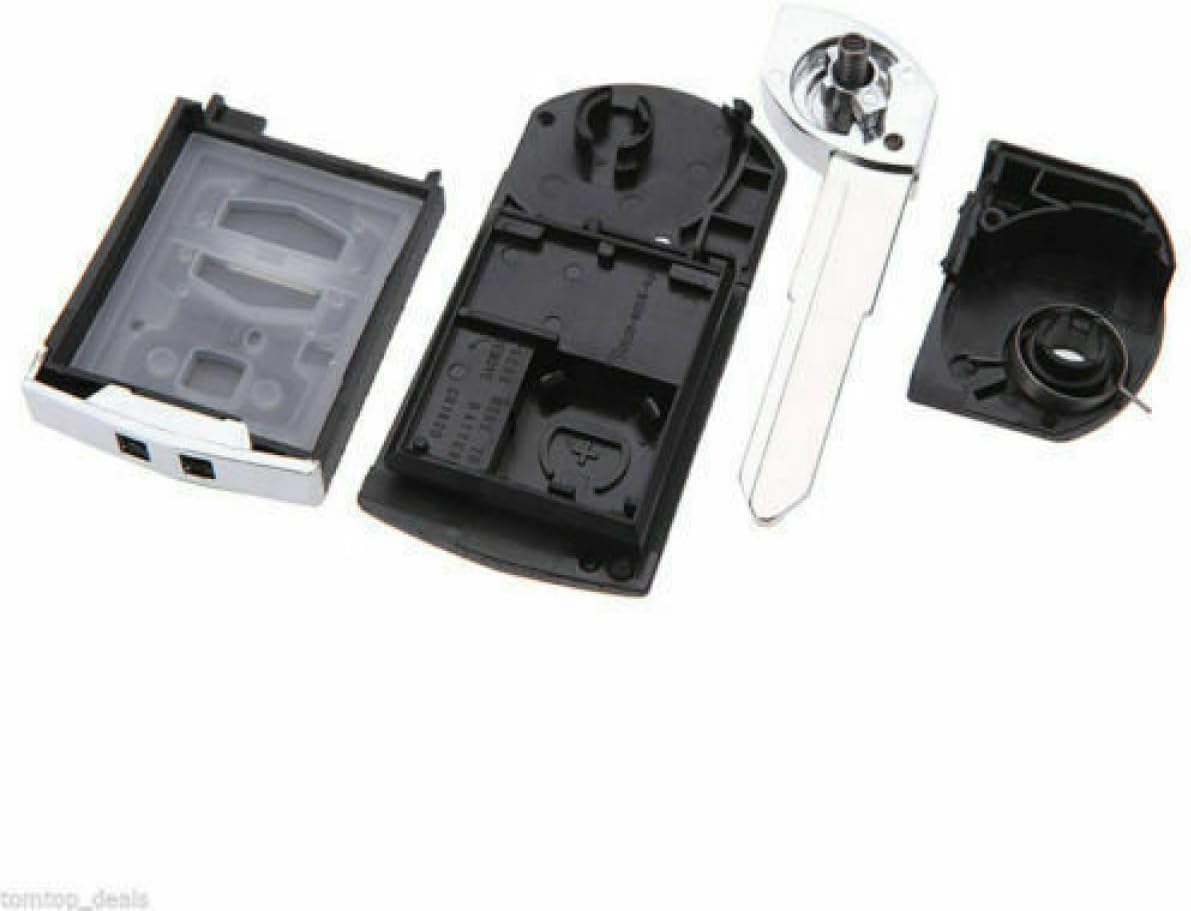 Remote Car Key Shell for Mazda 3 Flip Case Blank Enclosure Fob Direct Replacement 3B 3 Button Unlock Lock Trunk Uncut image number 6