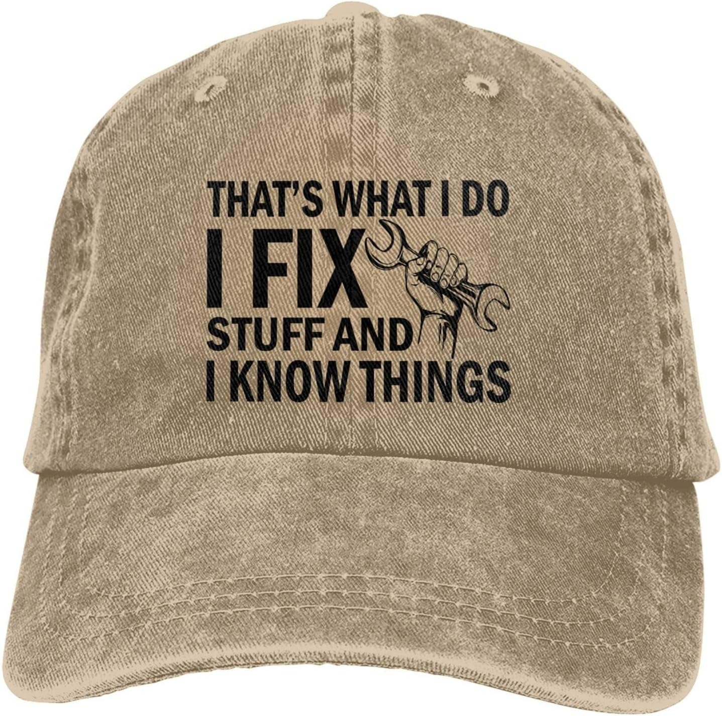 I Fix Stuff and I Know Things Hat for Men/Women Cap That'S What I Do Cool Stuff Hat for Men Funny, Father Men Gift - Hat-12 image number 3