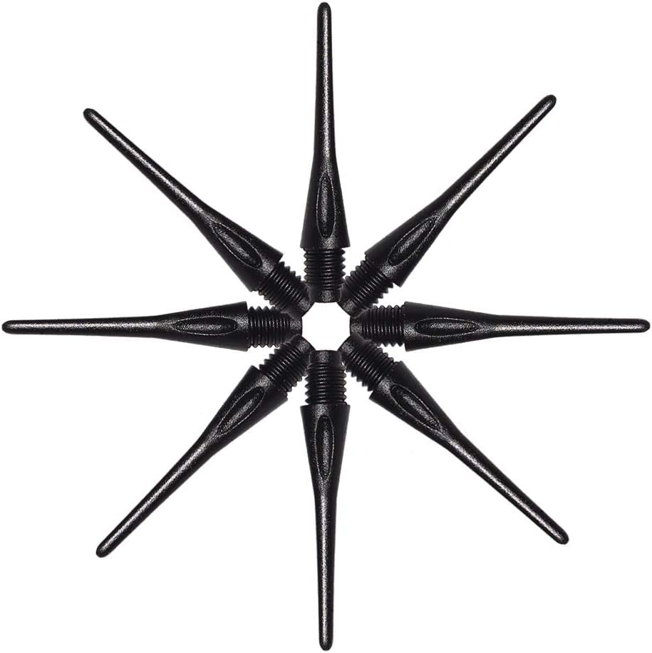 Wolftop 2BA Thread Soft Tip Dart Points 150/300 Pack - Plastic Dart Tips Dart Accessories Set - Black - 150 Pack image number 4