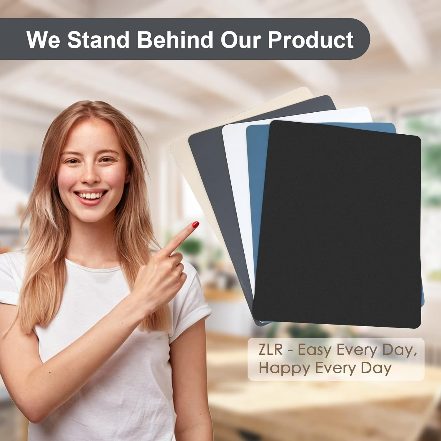 ZLR Coffee Mat - 16" X 20" Large Kitchen Absorbent Mat for Countertop - Easy to Clean Coffee Bar Mat for Espresso Machine, Dish Drying and Spill Protection - Creamy image number 3