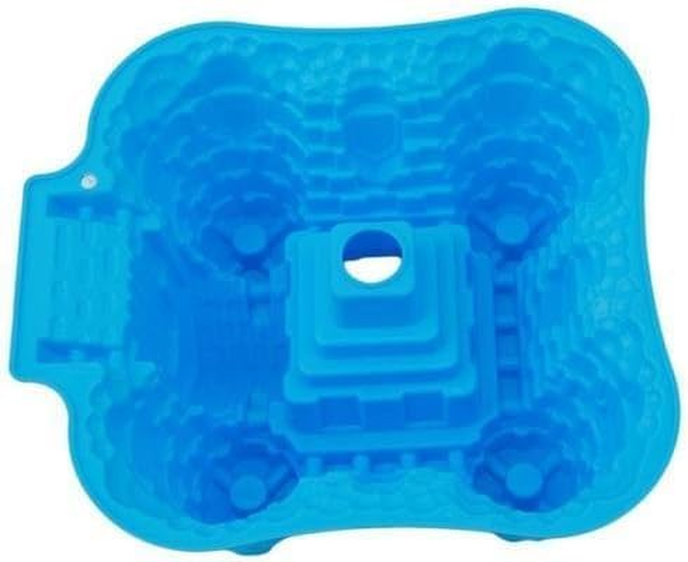 GMMH Original Silicone Baking Mould Castle Small Cake Baking Mould Cake Mould Bread Baking Mould Fruit Base Mould (Blue) image number 3