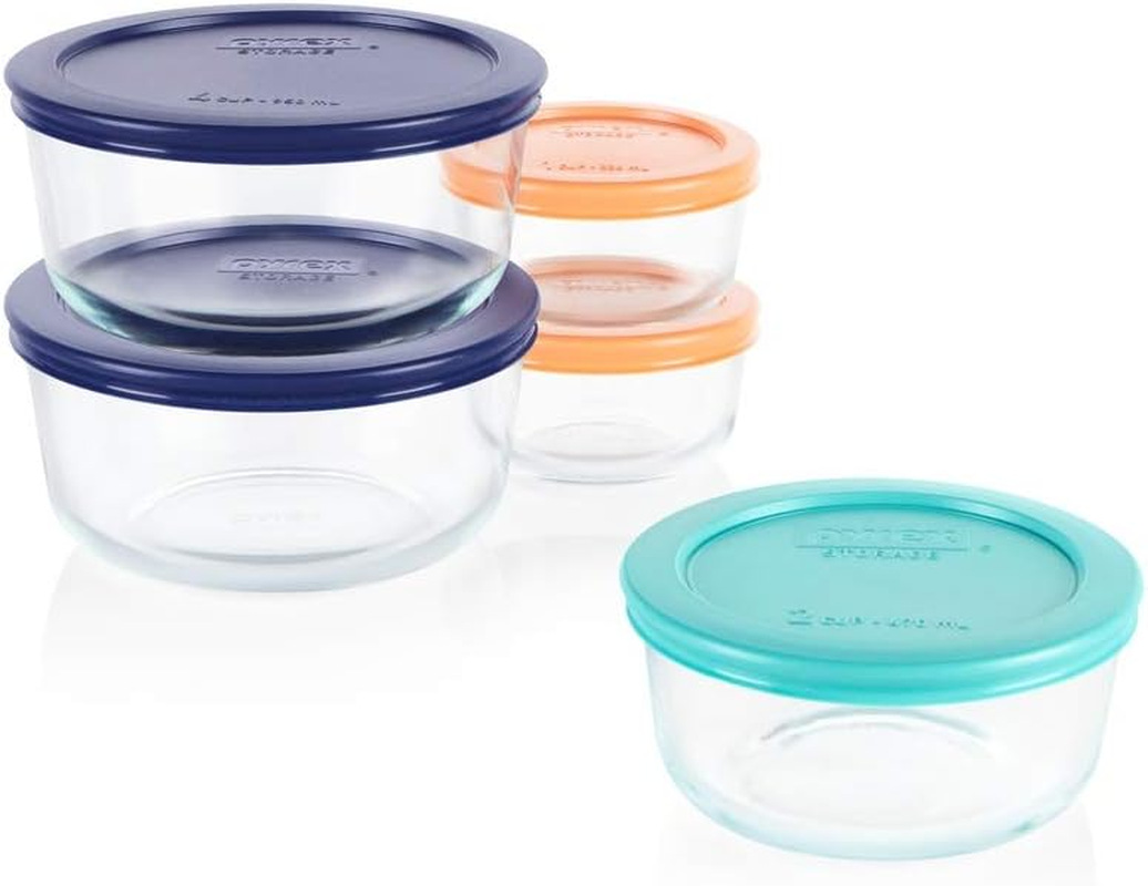 Pyrex Glass Storage Meal Prep Containers 10 Piece Set