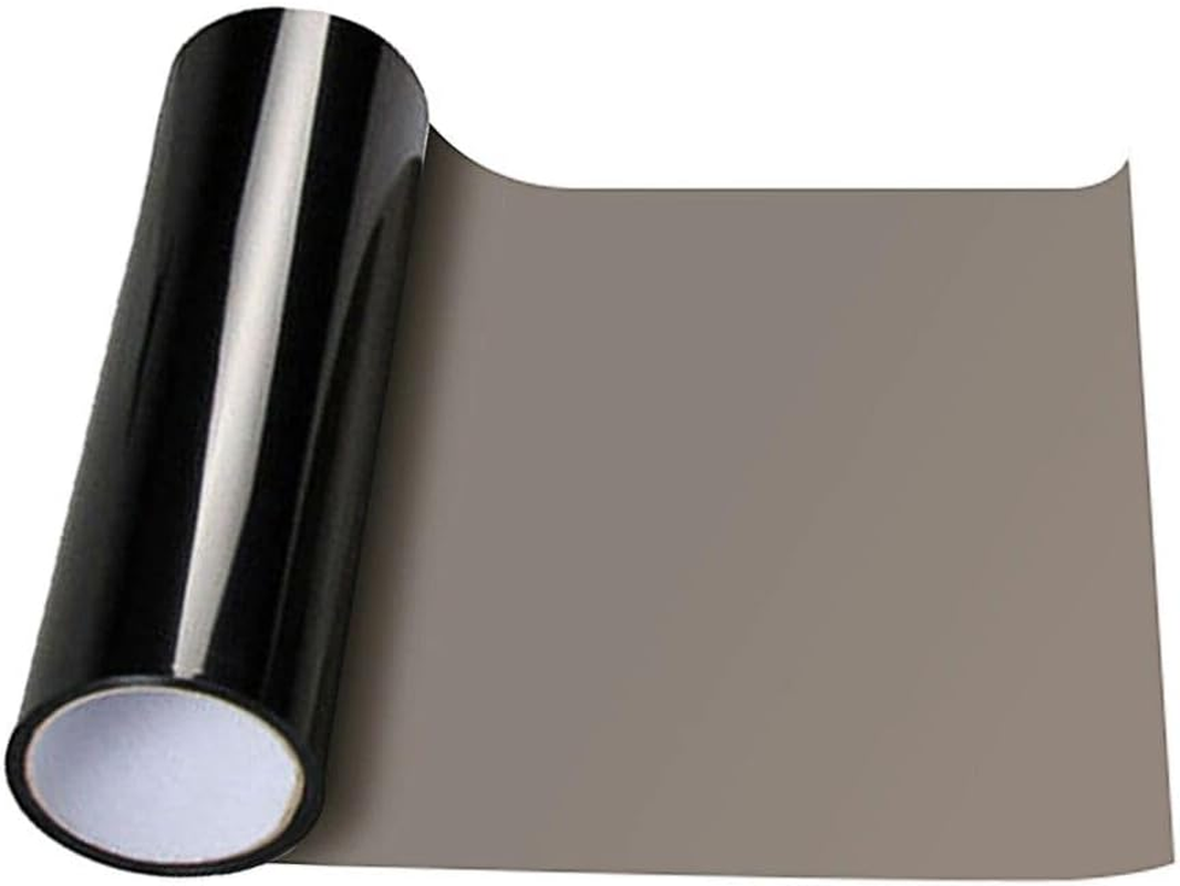 Self-Adhesive Car Headlight Tint Film, PVC, 180Cm X 40Cm, Dark Black, Light Black, Matt Black (Light Black)