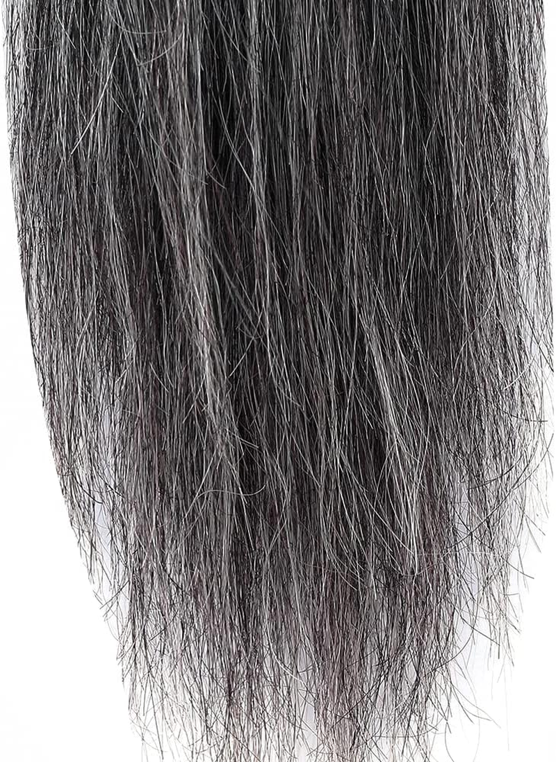 Horse False Tail Wig Tail Extensions, 71Cm - 76Cm Long and Single Thickness 170G (Dark Grey) - Dark Grey image number 3