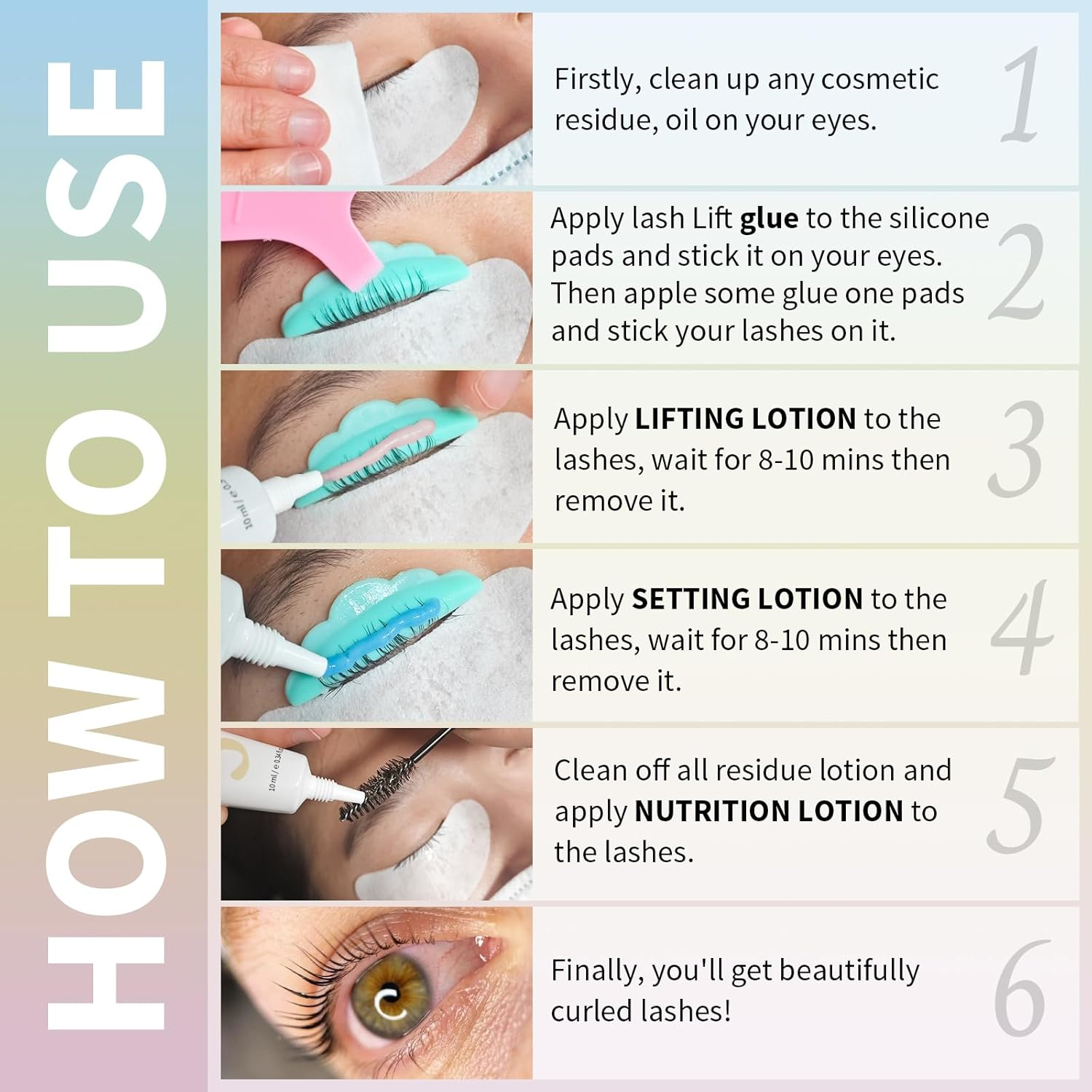 Libeauty Lash Lift Kit, Brow Lamination Kit, Lash Perm Kit, Eyelash Perm Tube Design, Precise Control, Convenient Storage, Simple Operation, Suitable for Home and Salon image number 2