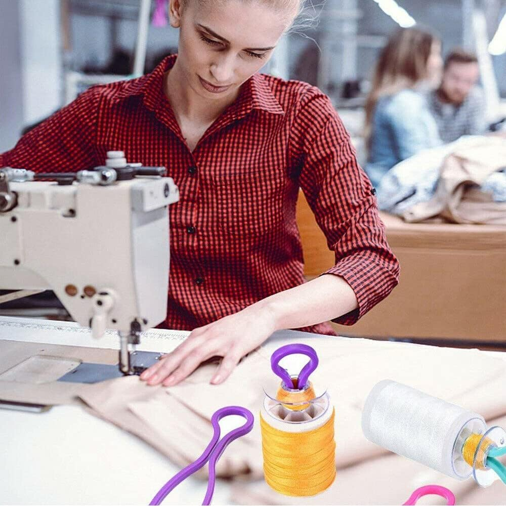 60X Sewing Spool Thread Bobbin Holder Clamp Clips Bobbin Buddies for Embroidery image number 3