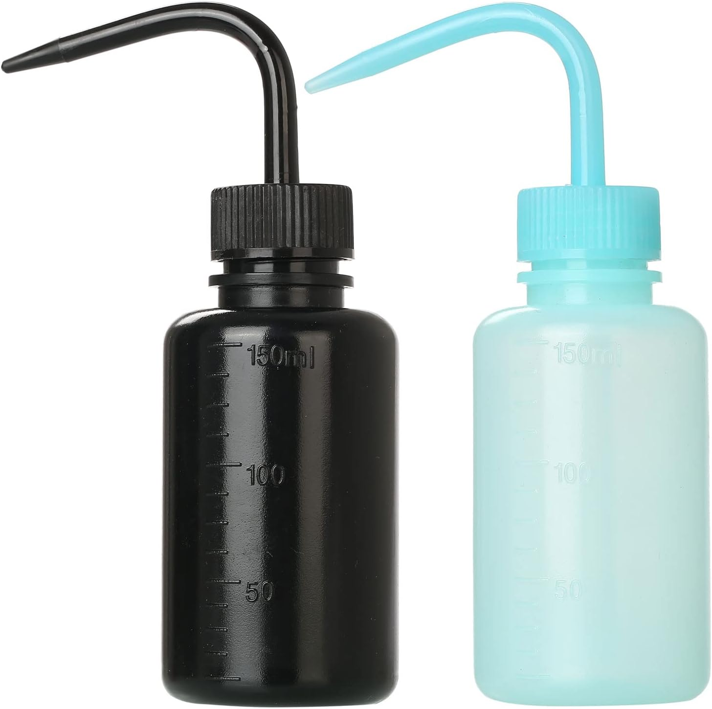 2Pcs Tattoo Wash Bottle 150Ml | 5Oz Water Squirt for Succulent Watering, Safety Rinse, Medical Cleaning - Black