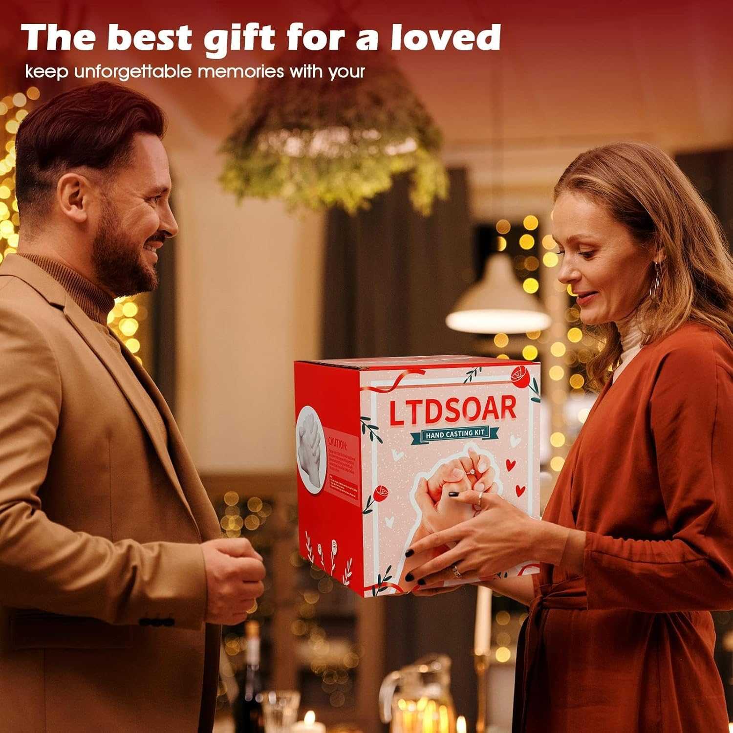LTDSOAR Hand Casting Kit, Couples with Practice Kit, Hand Mold Kit for Adults & Kids, Romantic Anniversary Wedding Birthday for Her or Him,Boyfriend Girlfriend Unique image number 1