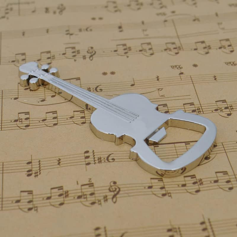 Guitar Beer Bottle Opener Funny Creative Gifts for Boyfriend Husband Christmas Birthday Gifts for Him Her Guitar Shaped Bottle Opener for Music Guitar Lover