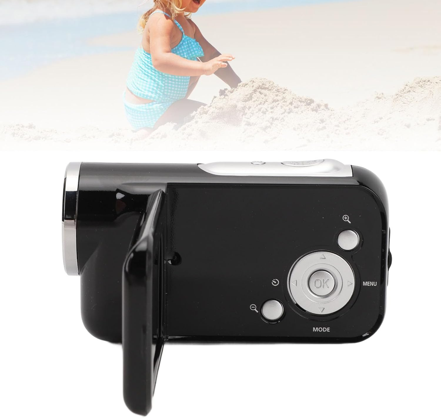 Video Camera Camcorder, 16MP 1080P 16X Digital Zoom Digital Camera Recorder with 2 Inch Screen, anti Shake Vlogging Camera for Travel Photography image number 6