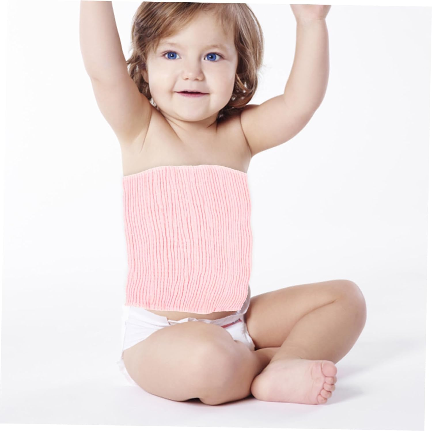 Kisangel 5Pcs Baby Belly Bands for Newborns, Infant Navel Protectors, Cotton Soft Breathable Waist Support Band High Elasticity, Thick Wide Design for and Gas Relief image number 6