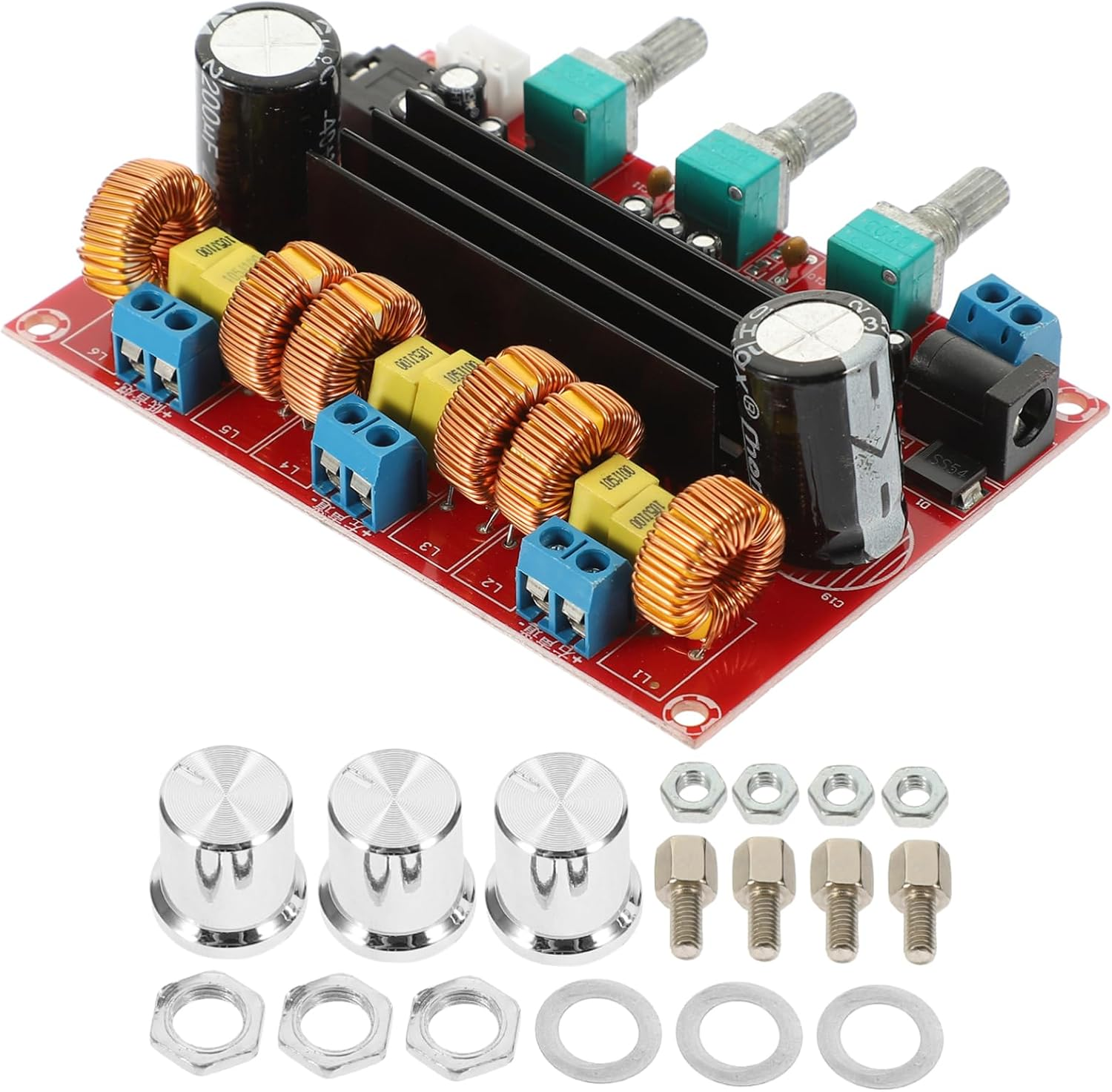 Homoyoyo Amplifier Board Channel Audio Subwoofer Power Module Digital Amp Wide Voltage for Home Theater System image number 6