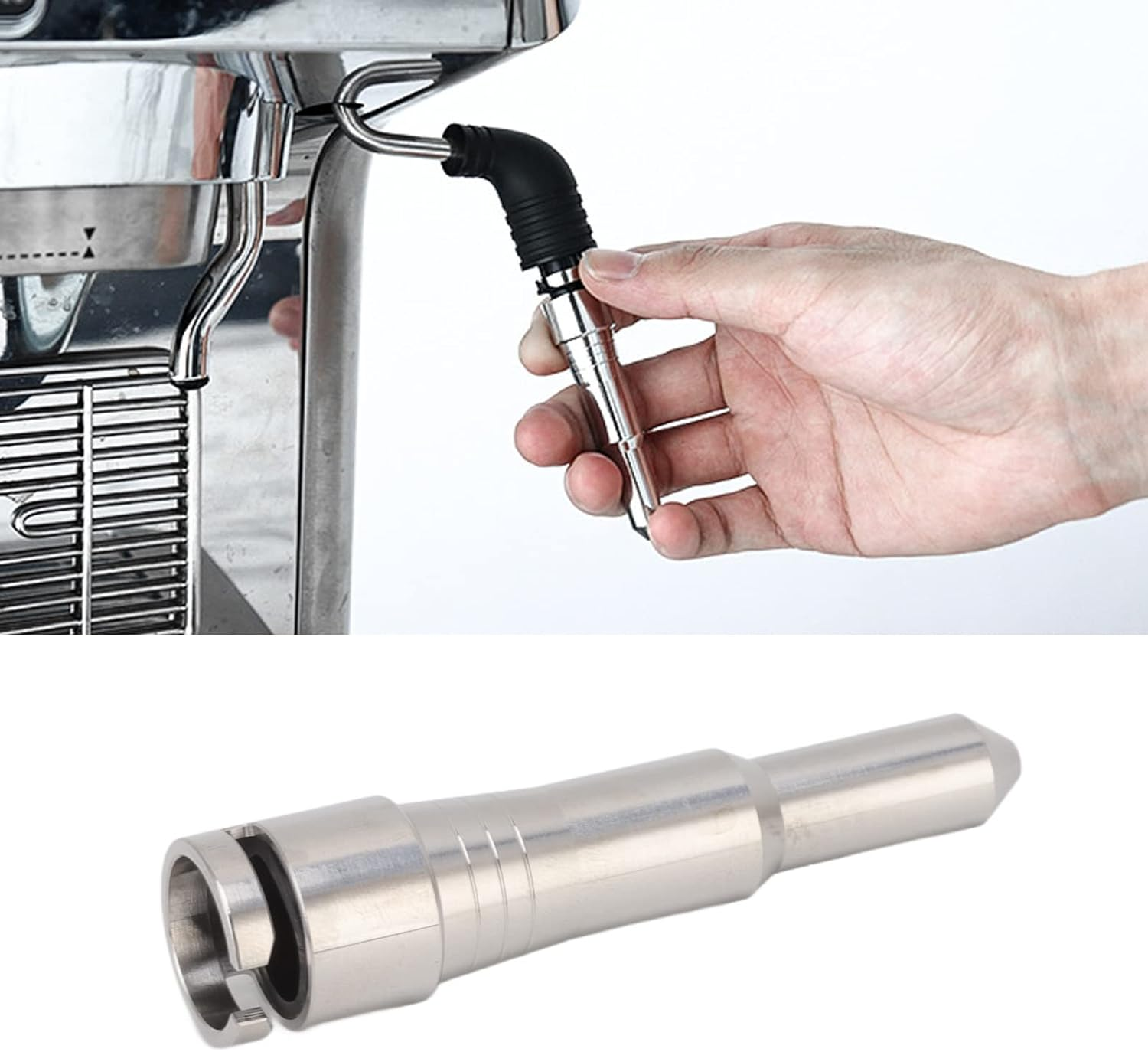 Coffee Machine Steam Nozzle, Stainless Steel Coffee Machine Spout Espresso Coffee Machine Replacement Milk Foam Steam Nozzle for Delonghi ECP3420 EC680, Milk Frother Steam Nozzle image number 4