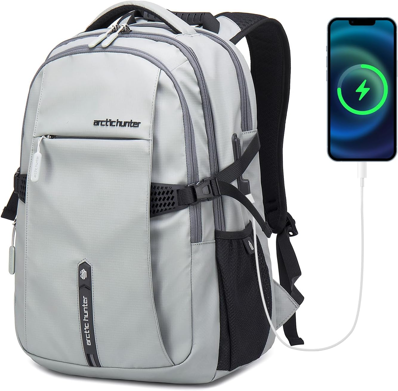 ARCTIC HUNTER AH Large Carry on Travel Backpack for Men,30L Compact Laptop Backpack,Business and Weekend Casual Daypack