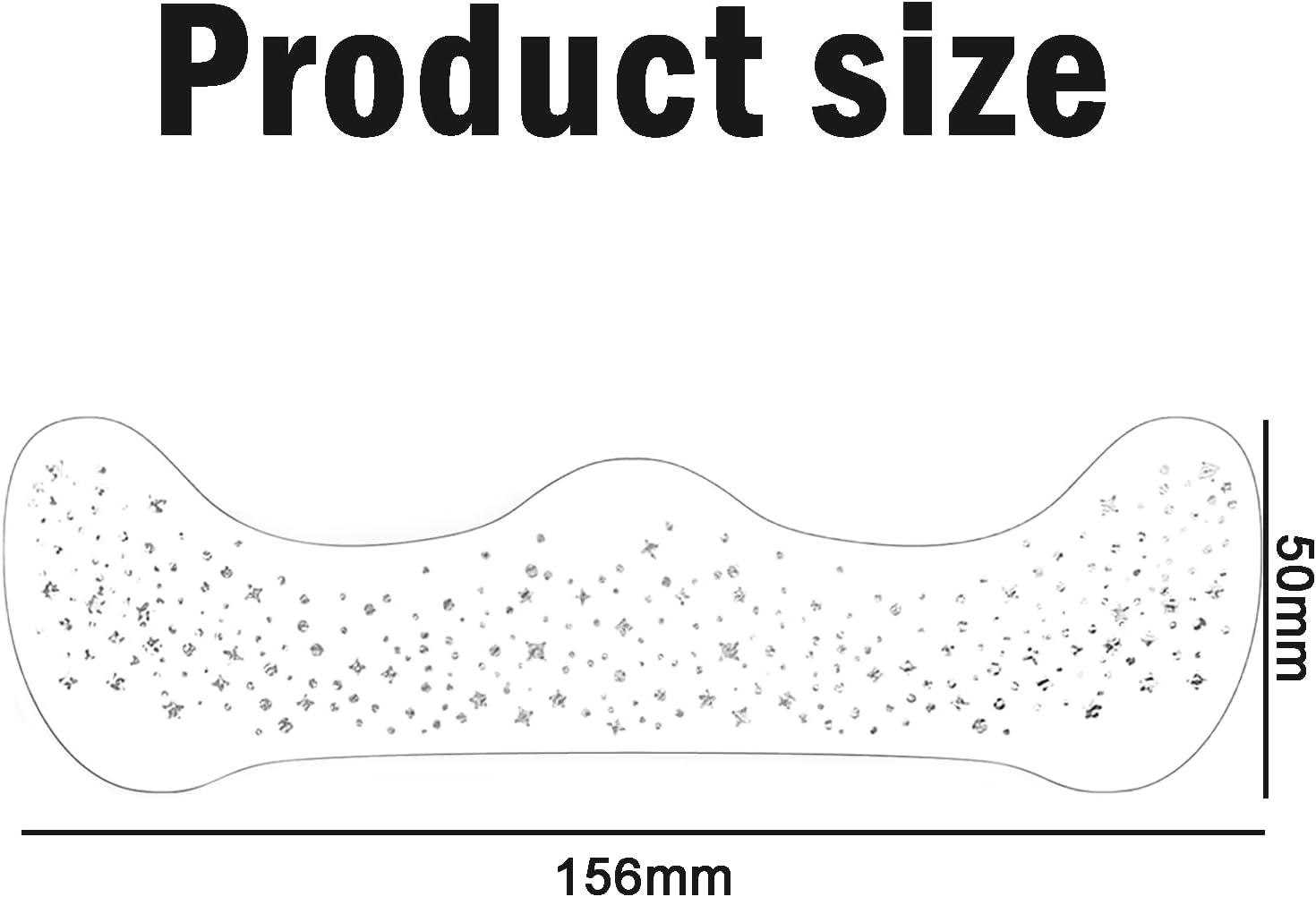 Treayes 6 Pcs Glitter Freckles Face Gems & Temporary Tattoos - Silver Star Face Jewels, Sparkle Freckles Makeup Patches image number 3