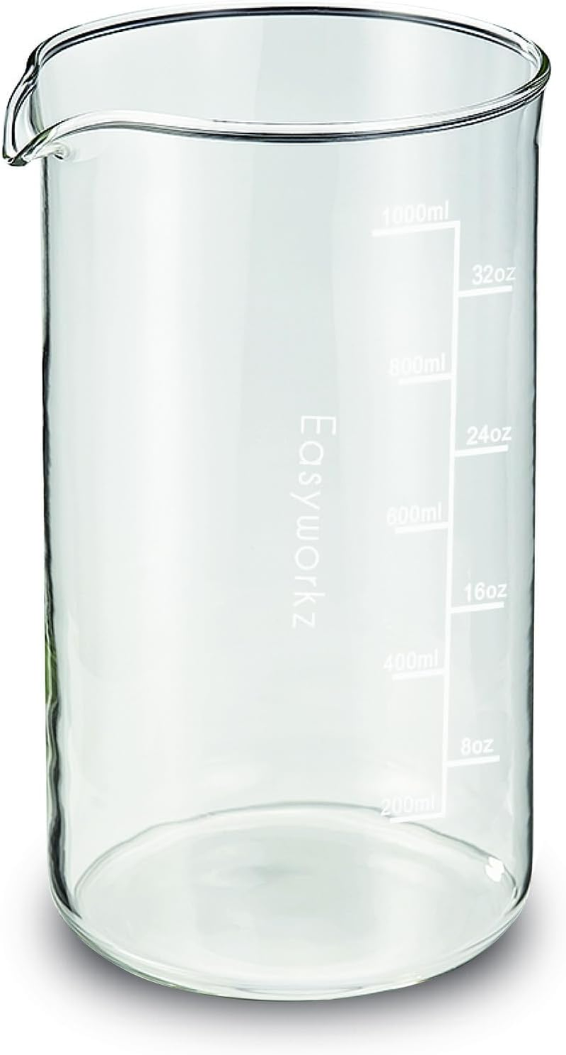 Easyworkz Borosilicate Glass Replacement Beaker for 1000Ml French Press Coffee Maker image number 6