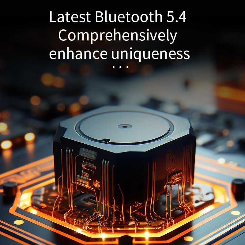 ND NEXT DESTINATION Wireless Bluetooth Headphones, Hybrid Headphones with Microphone and Hifi Stereo Sound, Wireless Over-Ear Headphones, Noise Cancelling, Red (Black) image number 6