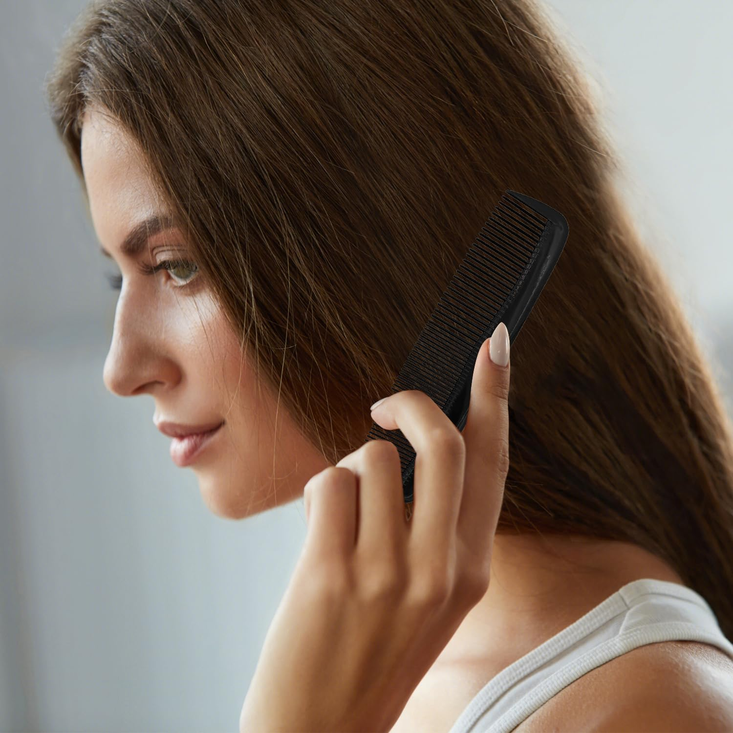 5 Pieces Plastic Comb, Dense Tooth Comb, Portable Comb, Hair Styling Tool, Hair Comb Tool image number 1