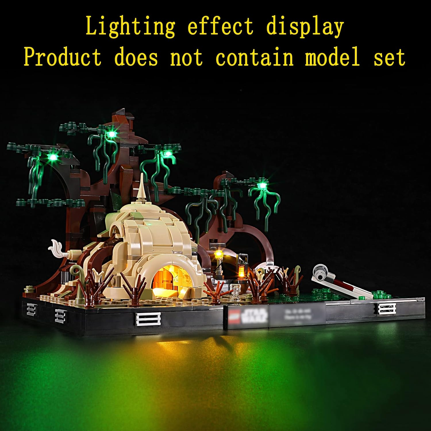 GEAMENT LED Light Kit Compatible with  Dagobah Jedi Training Diorama - Lighting Set for Star Wars 75330 Building Model ( Set Not Included) image number 6