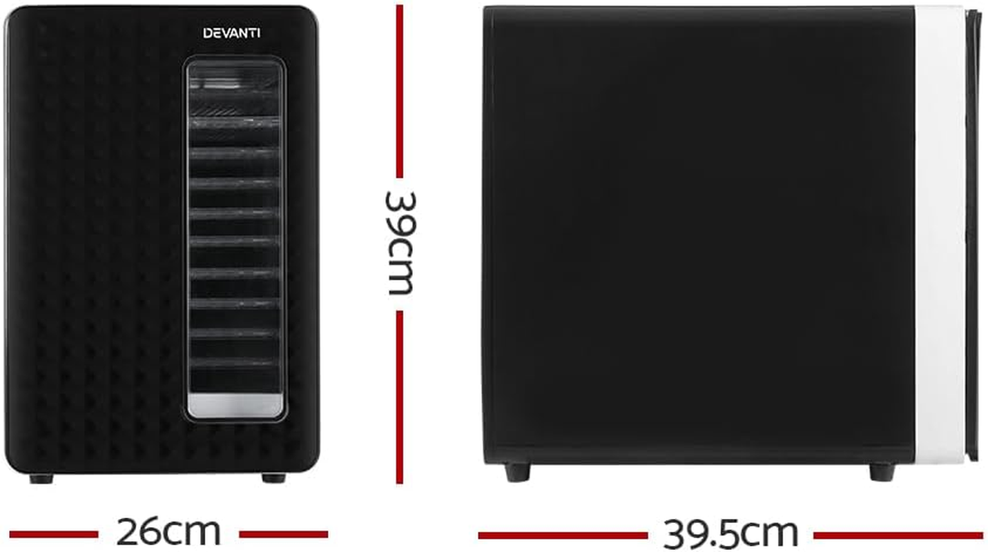 Devanti Food Dehydrator, 10 Detachable Trays 550W Electric Dehydrators Dryer Machine Oven Jerky Yogurt Fruit Maker Home Small Kitchen Appliances, Adjustable LCD Temperature Touch Control Black image number 4