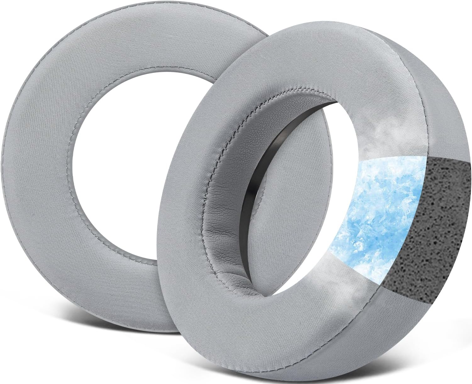 SOULWIT Replacement Earpads for Beyerdynamic DT700 Prox(Dt 700 Pro X)/DT900 Prox(Dt 900 Pro X) Headphones, Ear Pads Cushions with Breathable Ice Silk Fabric, High-Density Foam - Black