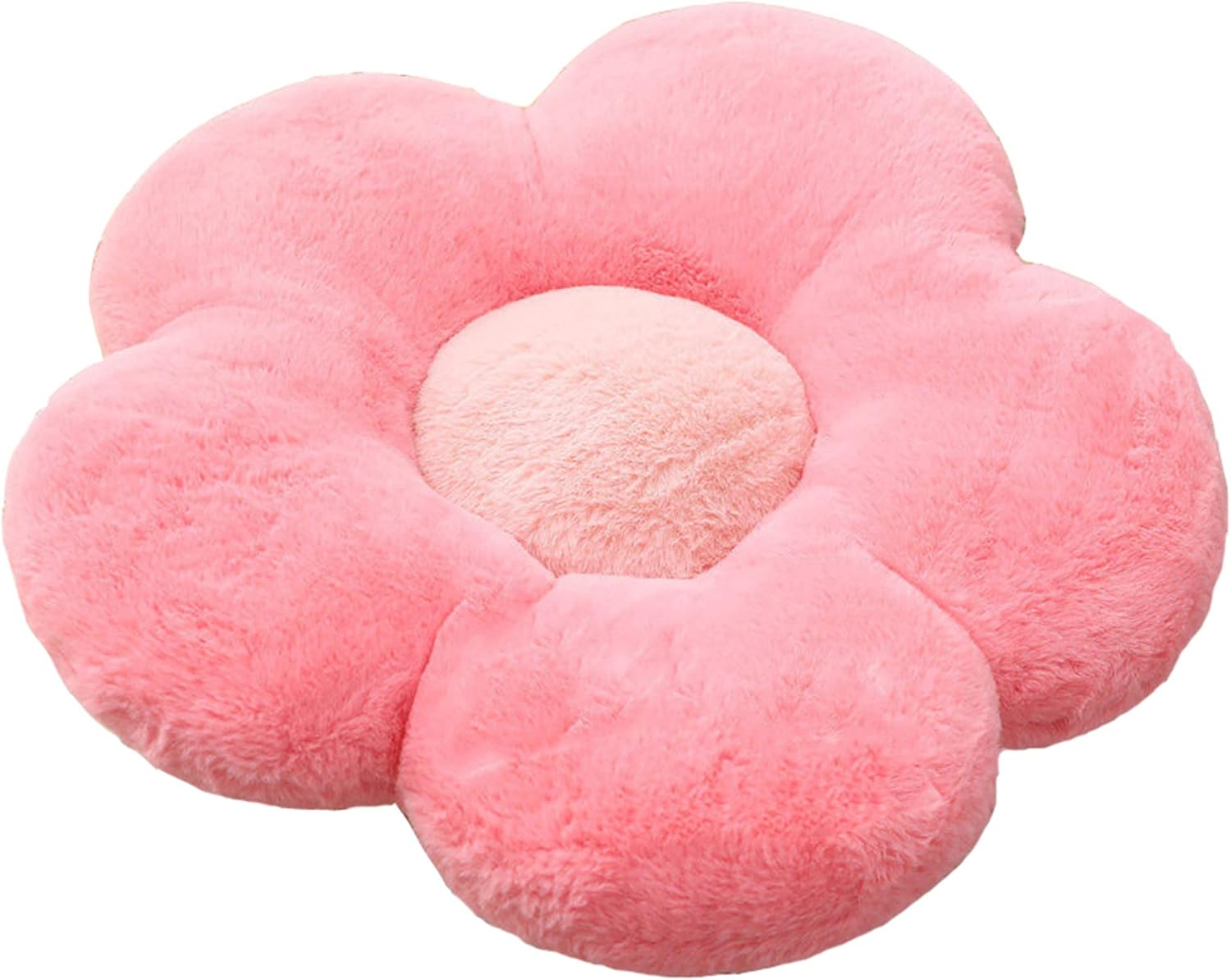 YILANLAN Cute Flower Cushion Plush Floor Pillow Casual Comfortable Pillow Office Living Room Bed Decoration Cushion Simple Room Decoration (40Cm, Yellow)