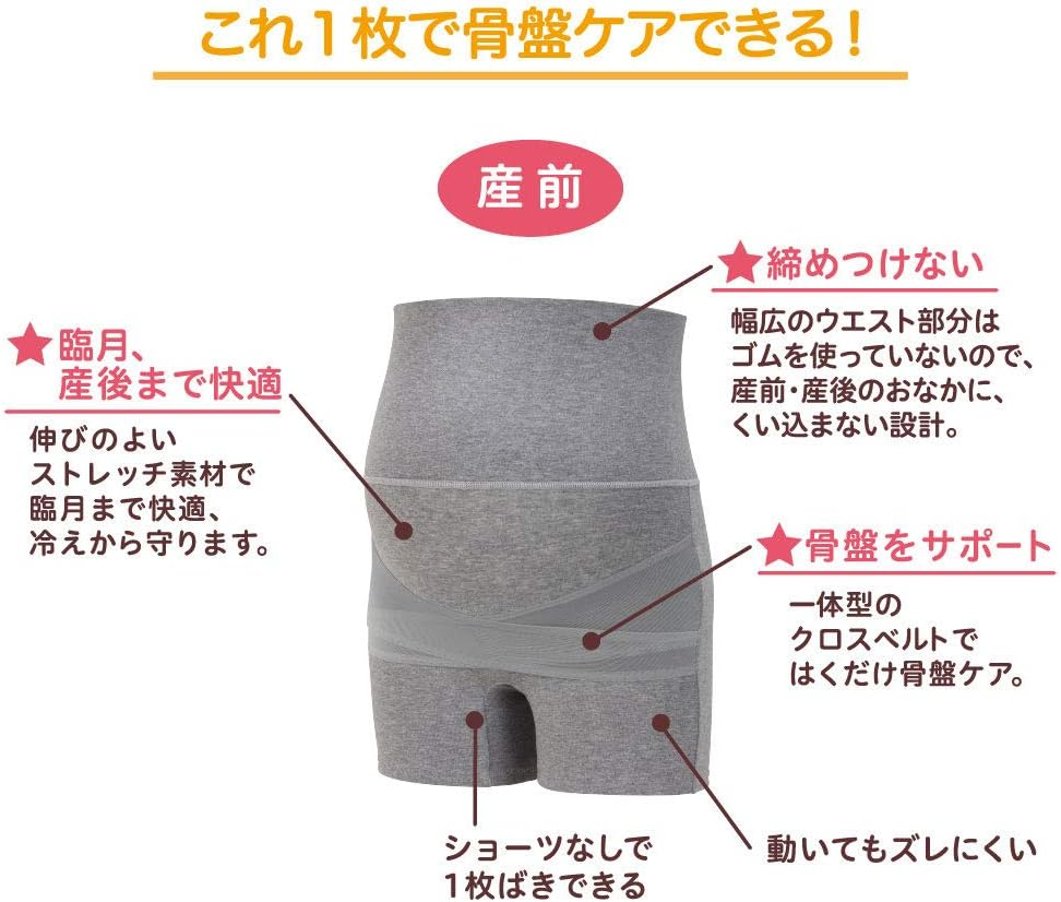 Pigeon R Pelvic Support Pregnancy Belt Pants M Black M Size (X1) image number 2