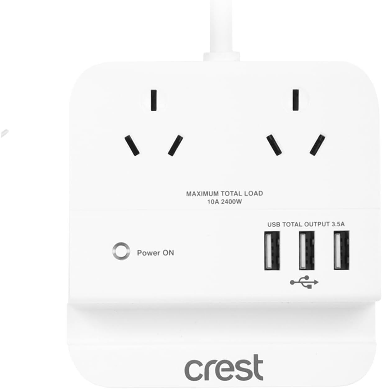 Crest Desktop Power Hub 2 Socket 3 USB image number 2