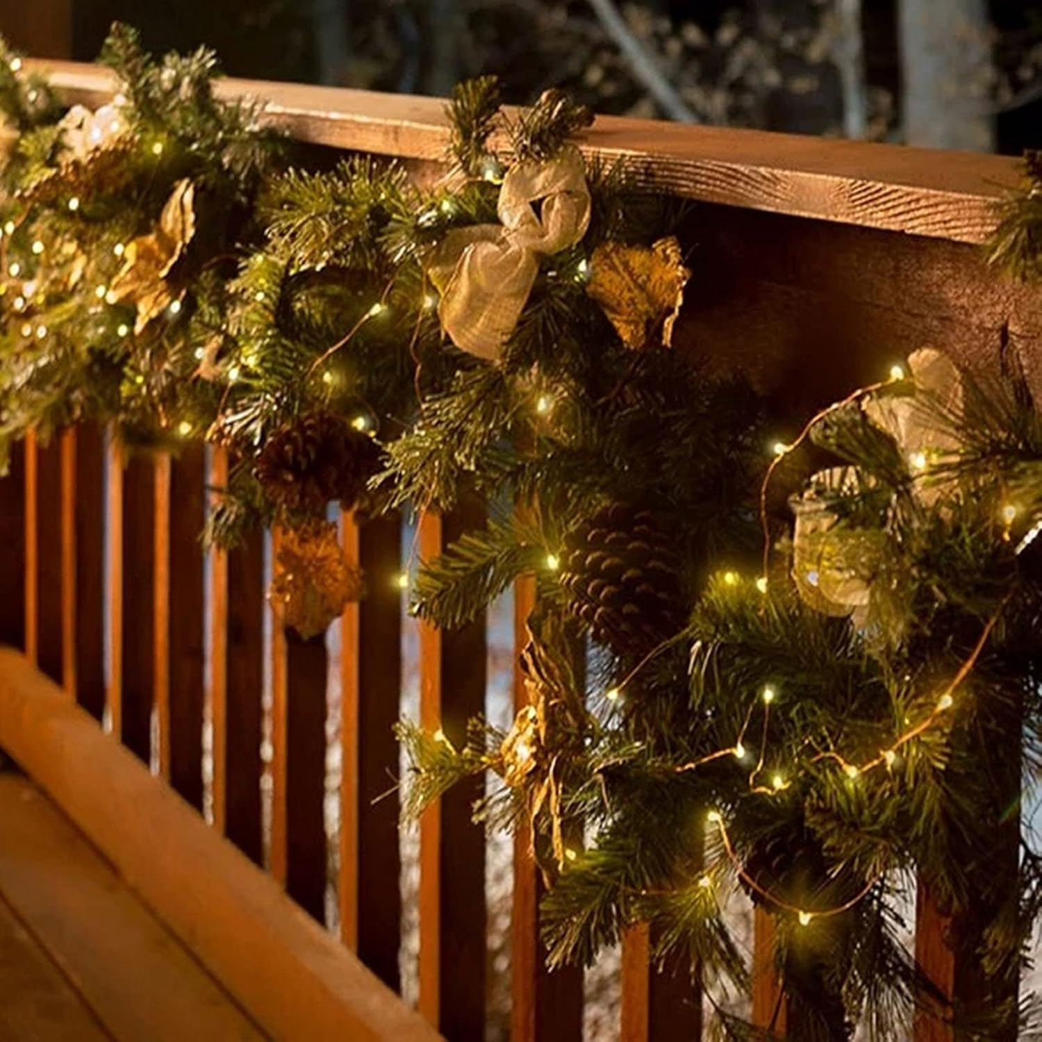 USB Copper Wire String Lights, 100 Leds 10M/32.8Ft DIY Safe USB Fairy String Lights for Outdoor image number 3