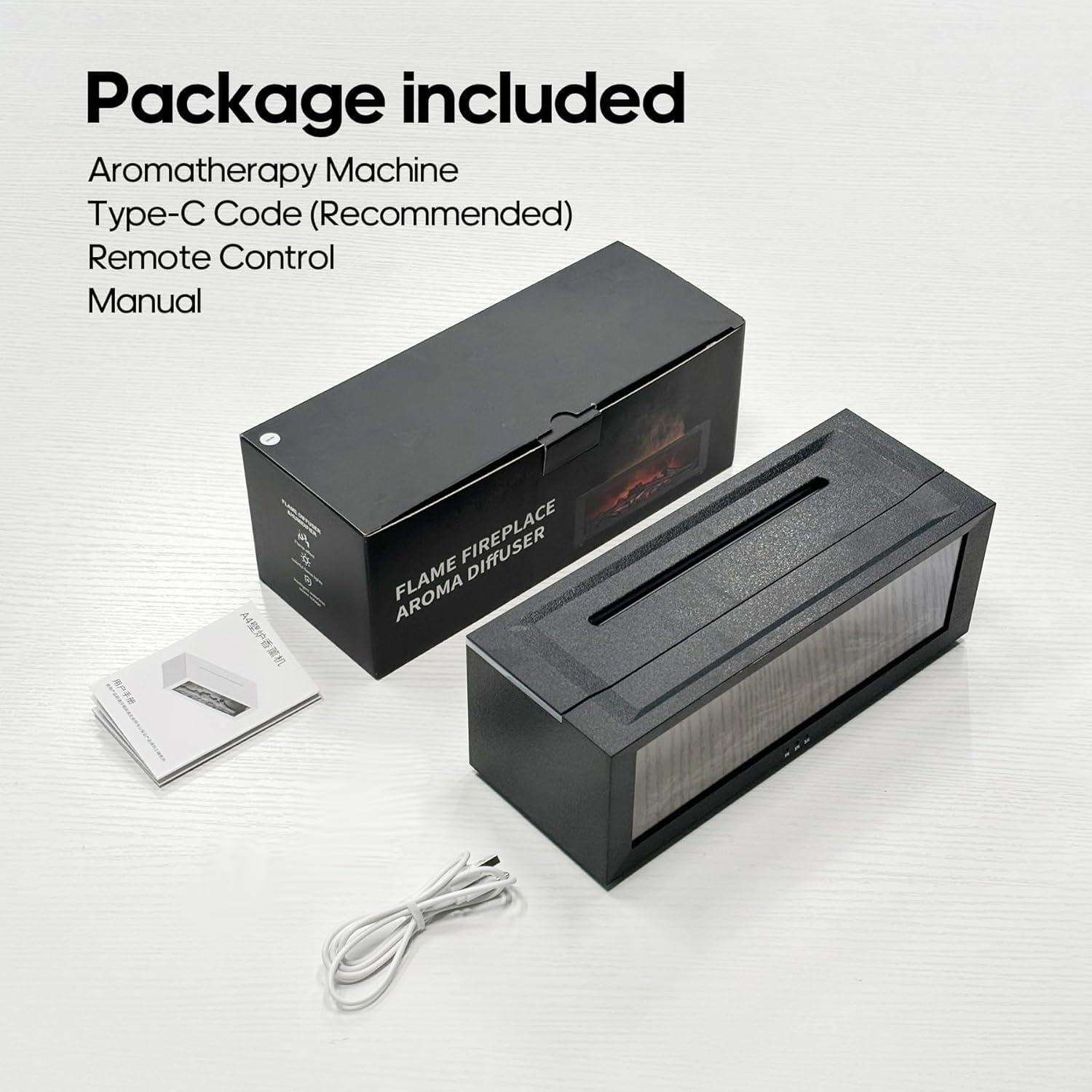 Humidifier - Fireplace Flame Air Diffuser Humidifier with 7 Colors, Timer, Flame Lamp, Super Quiet Design - Ideal Air Humidifier for Home,Bedroom,Office,Yoga image number 2