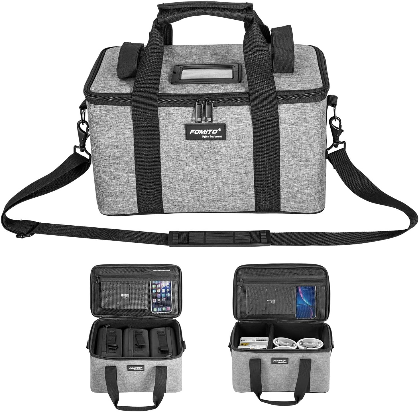 FOMITO AB-27 Foldable Camera Storage Bag 44X30X22Cm Shockproof Case for DSLR, Gimbal, Drone Heavy-Duty Handle