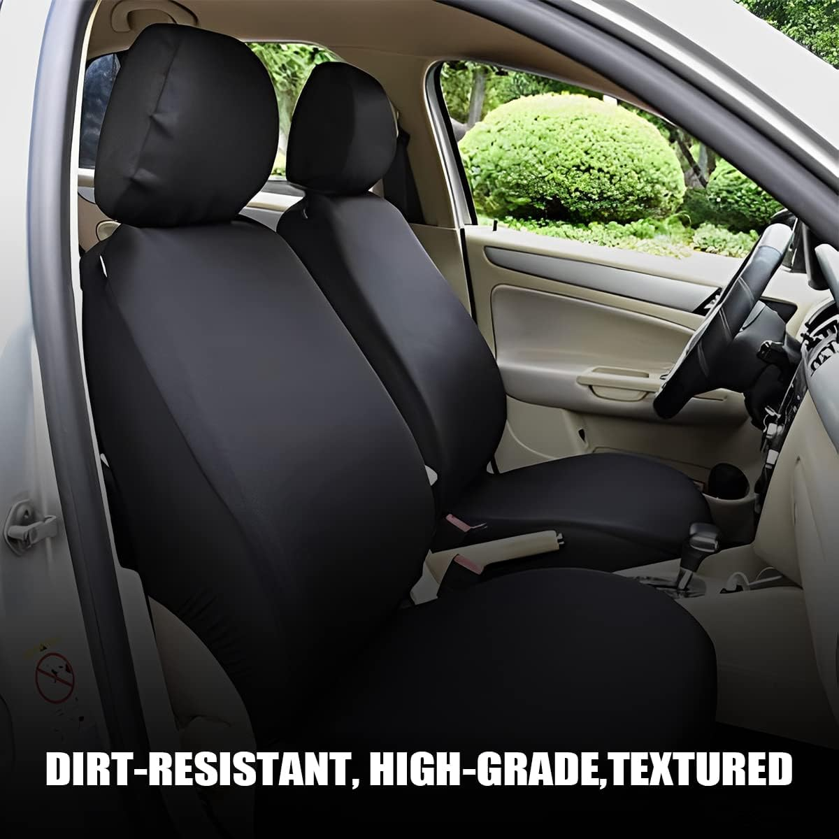 4PCS Car Headrest Covers, Soft Breathable Car Seat Head Rest Protector, Automotive Accessories for Van, SUV, Truck, All Car Models image number 3