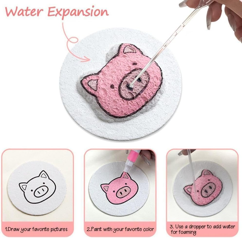 10Pcs Foam Texture Painting Paper for Crafts, DIY Arts Supplies,Funny Textured Sheets to Improve Kids' Drawing Ability image number 5