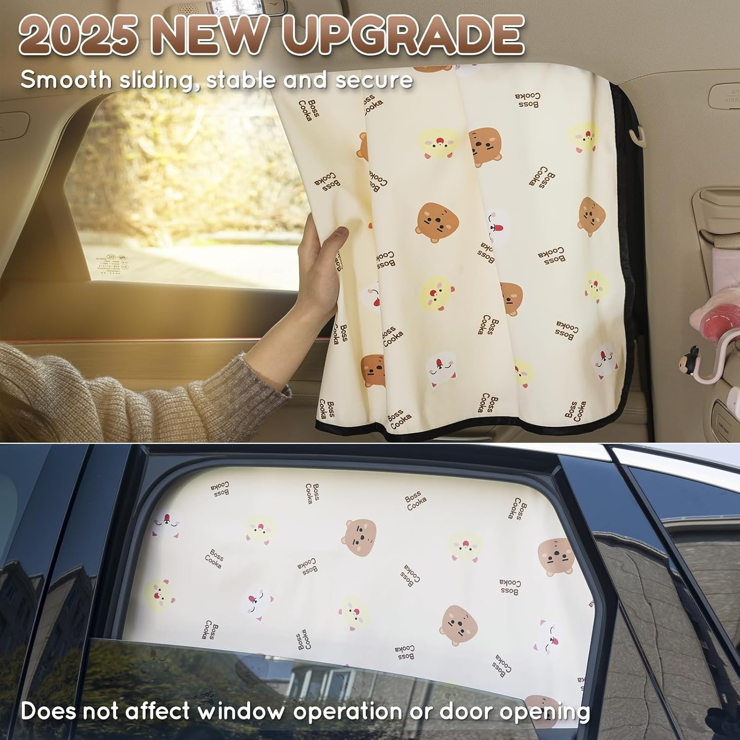 Aokway Car Window Shades (2Pack)- Sun Shade UV Blocker -Magnetic Car Window Shade for Baby- Mom'S Choice Sun Shade for Side Window Screens for SUV, Sedan, Minivan