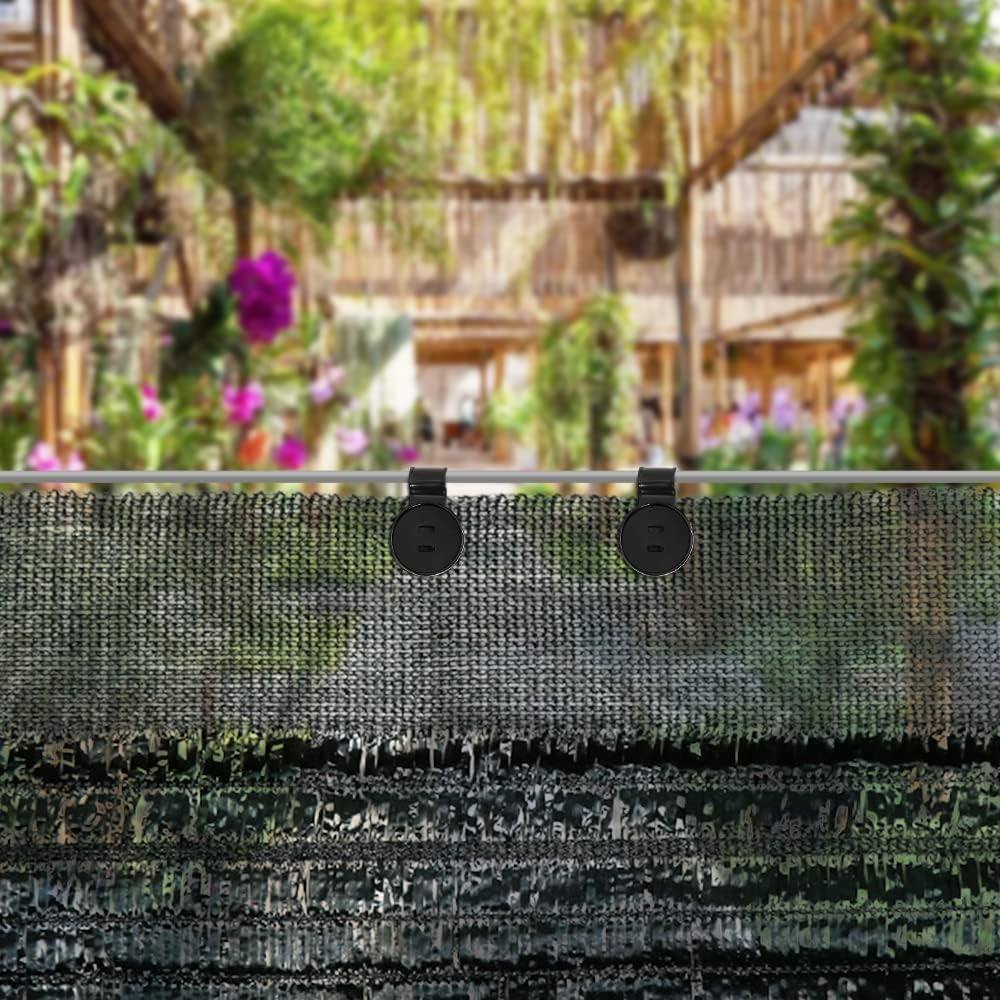 Pousbo 100 Pack Shade Cloth Heavy Duty Lock Grip,2023 New Shade Cloth Fix Plastic Clamp,Premium Tarp Clips Fence Fabric for Greenhouse Outdoor Garden Netting,Anti Bird Netting,Sun Shade Net (100) image number 5