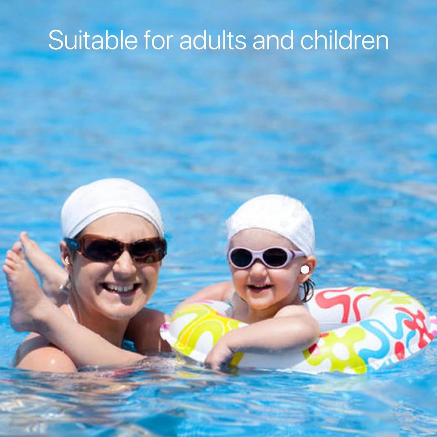 VOSO 100 Pieces Shower Ear Stickers, Waterproof Ear Stickers, Disposable Ear Covers for Shower, Transparent Adhesive Ear Covers Elastic Ear Protector Caps for Hair Dye, Shower, Bathing, Swimming (Small) image number 4