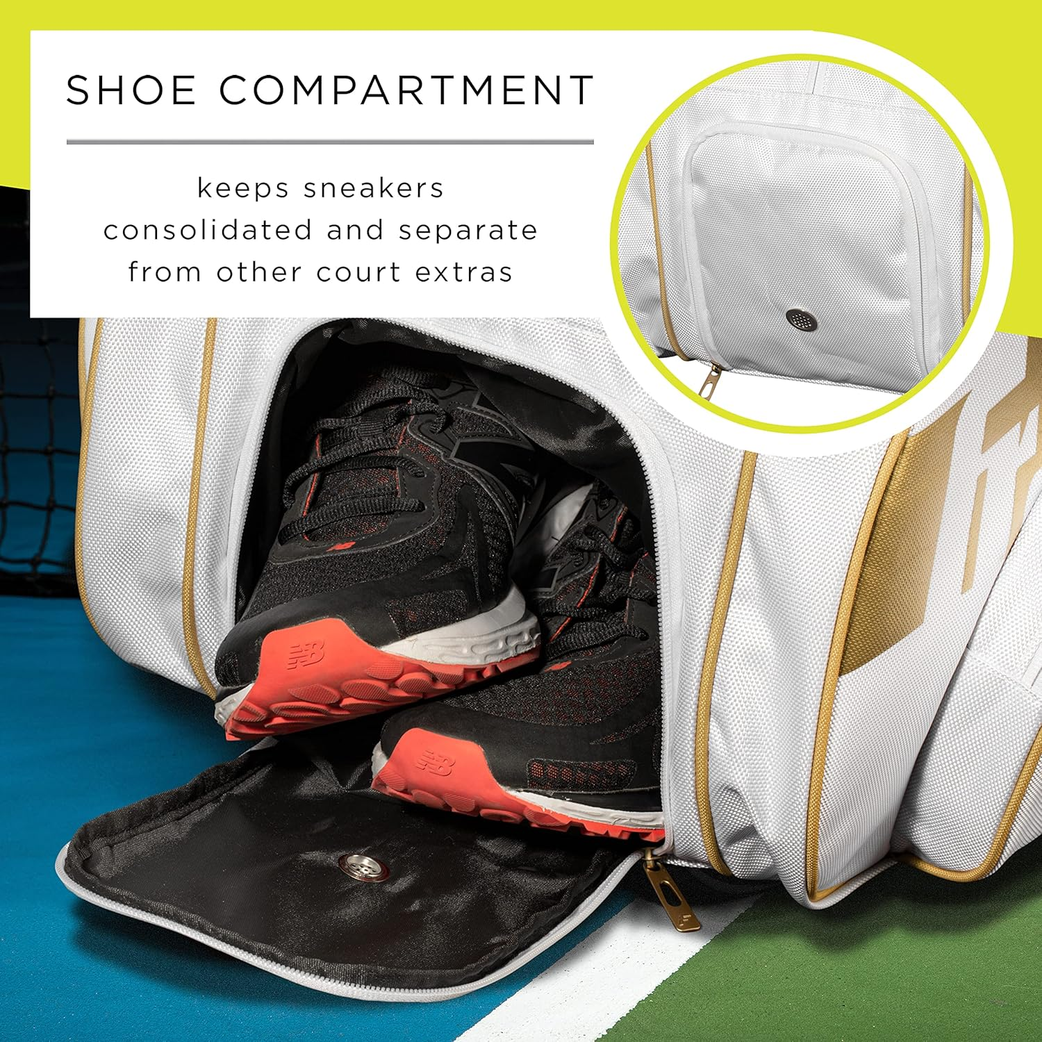 Franklin Sports Pickleball Paddle Bag - Pro Series Pickleball Bags for Paddles, Pickleballs, Gear + Equipment - Pickleball Paddle Bags for Men + Women - Perfect for Gear + Accessories