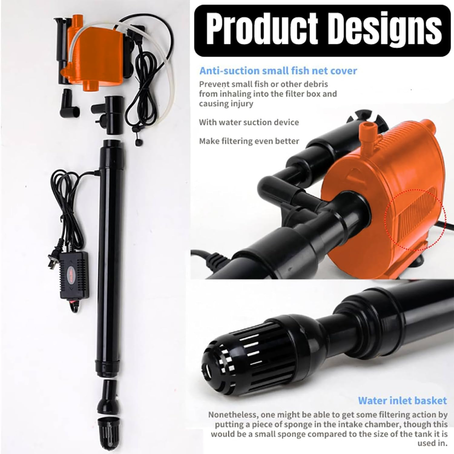 KGYMJR Aquarium Filter, 5-In-1 UV Water Purification System with Air Pump, 2000L/H image number 1