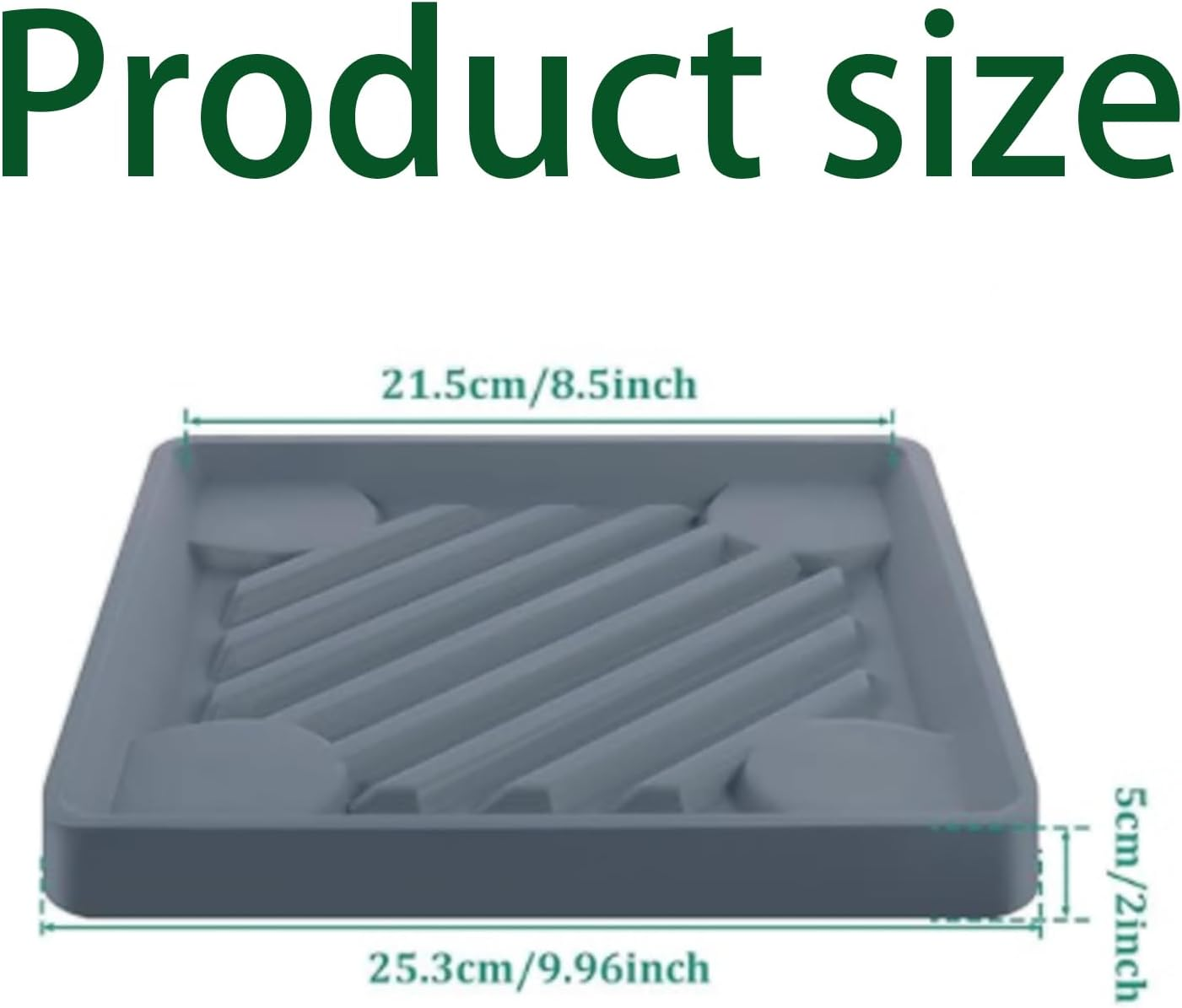 2PCS Square Plant Caddy with Hidden Wheels, Heavy Duty Plant Caddy with Wheels Plant Dolly, Pot Base for Plants Indoor Outdoor, Gray,Rolling Plant Stand with Wheels,Plant Pot Trolley, 9.96 Inches image number 2