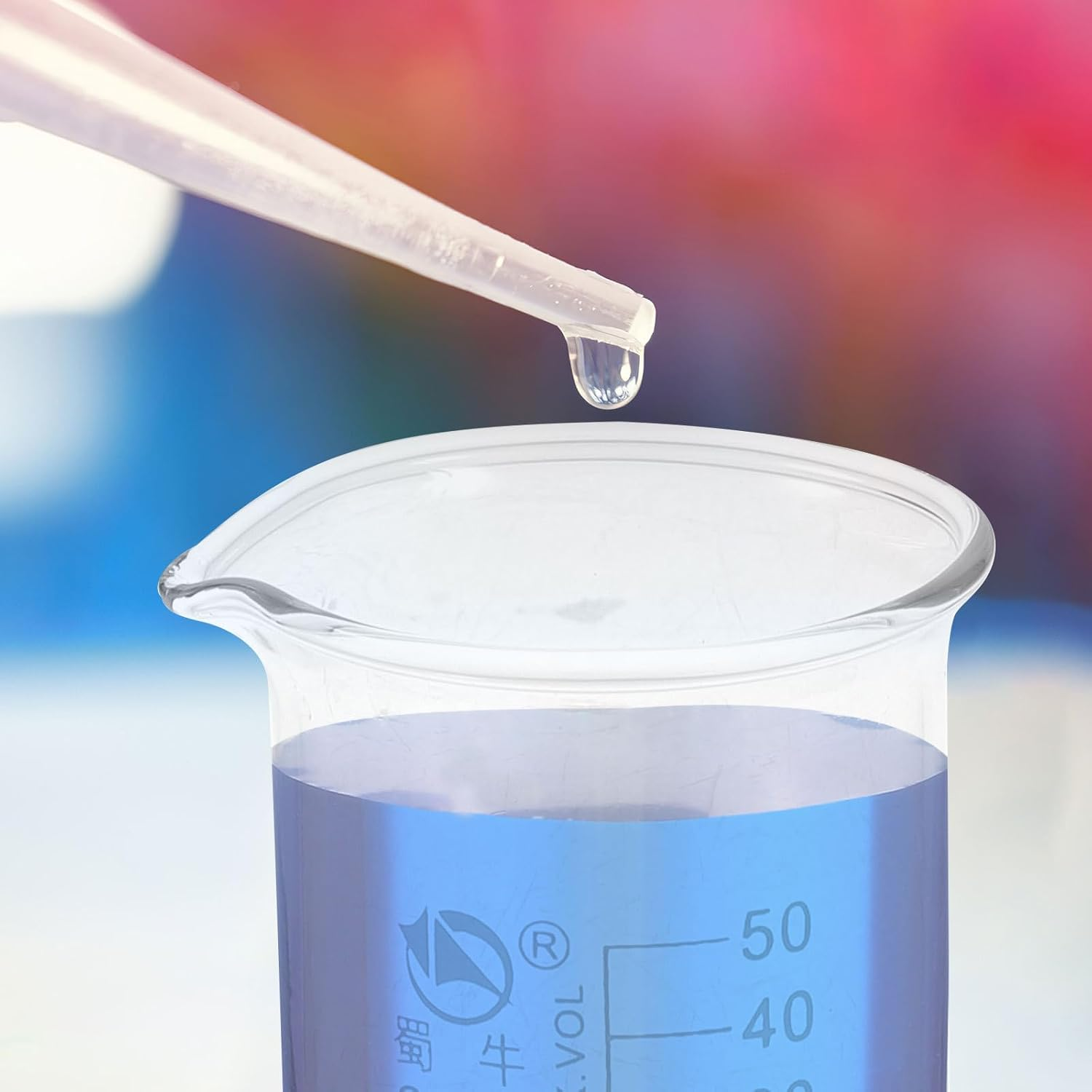 Baluue 3Pcs Container Beaker Bottle Gag Thick Glassware - Cylinder Conical Beakers Liquid Graduation Tube Ml Test Cylinders Supplies Measuring Graduated Erlenmeyer Glass Scientific image number 5