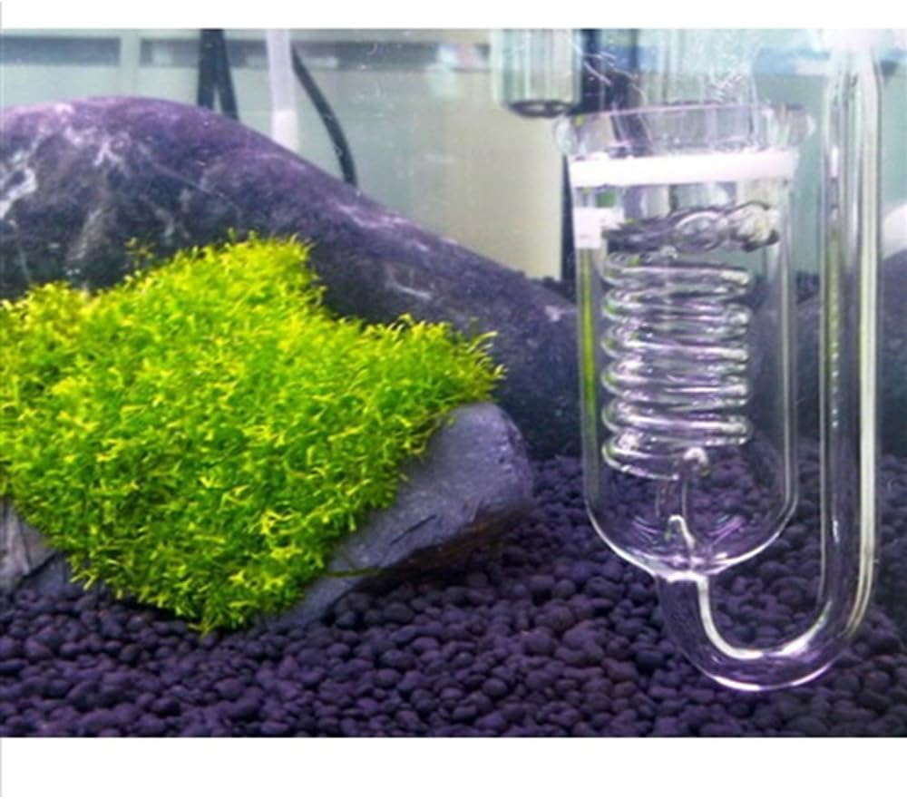 Twister Glass Pollen CO2 Diffuser Spiral Refiner, DIY for Freshwater Planted Aquarium Fish Tank Aquatic Plants image number 1