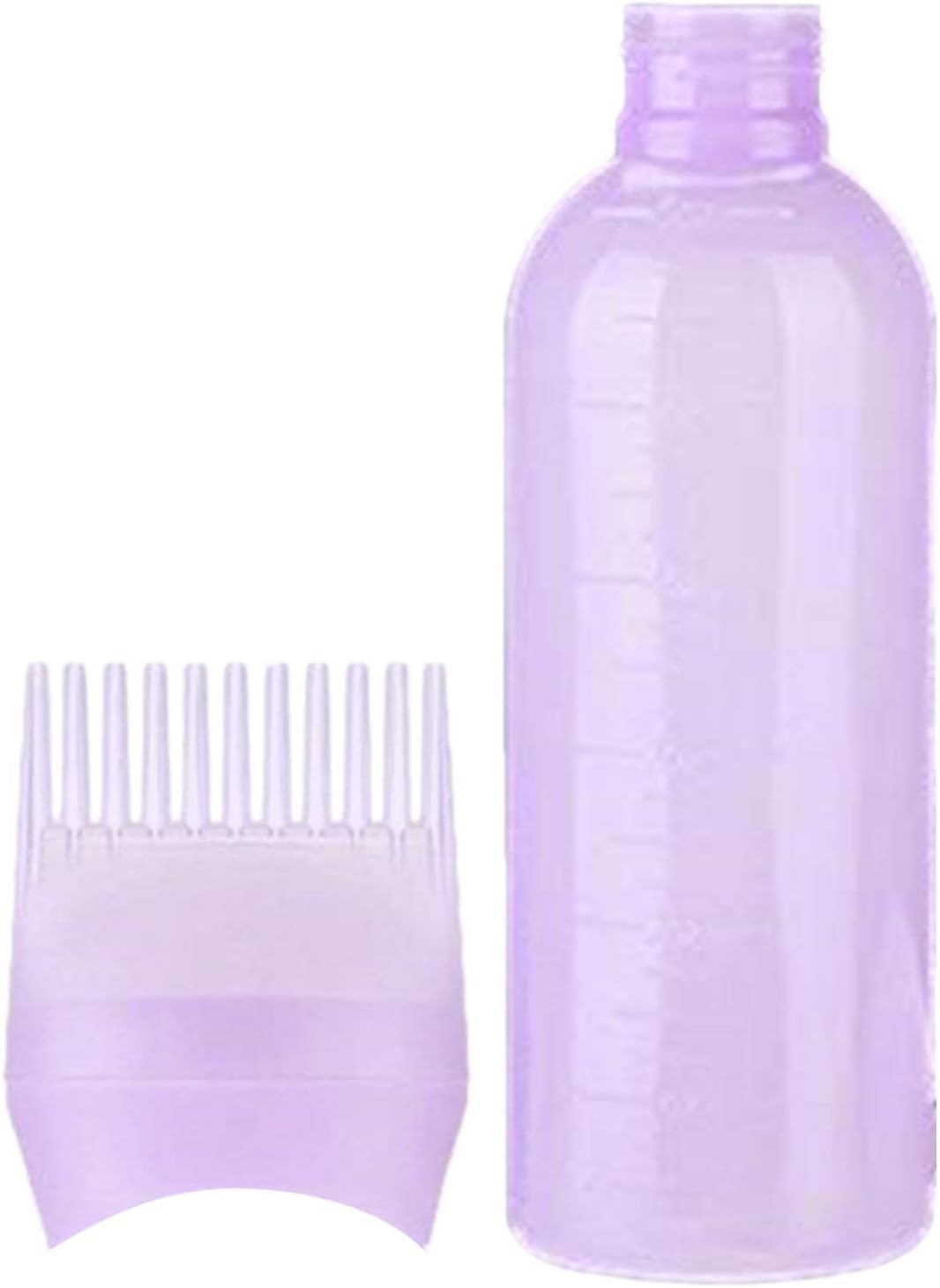 Comb Bottle Applicator - Portable Hair Dye Applicator Brush | Applicator Bottle Root Comb Color Applicator Bottle with Graduated Scale for Hair