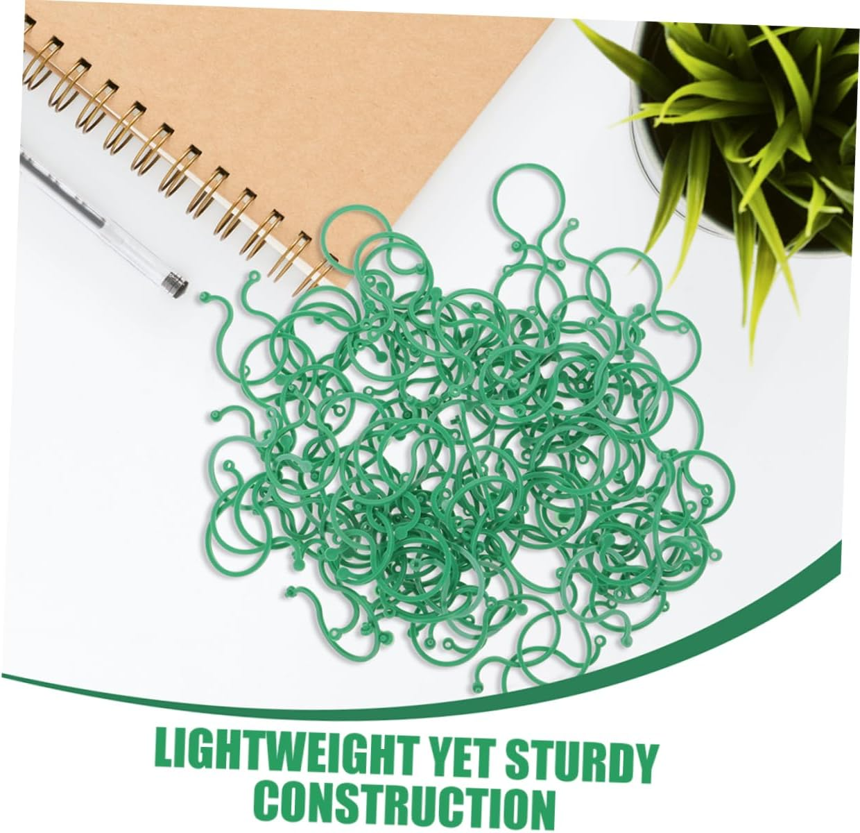 Yardwe 100Pcs Plant Stem Holders for Flowerpot Bonsai Garden Plant Supply Flower Stems Fixed Rack for Supporting in Outdoor Gardening image number 6