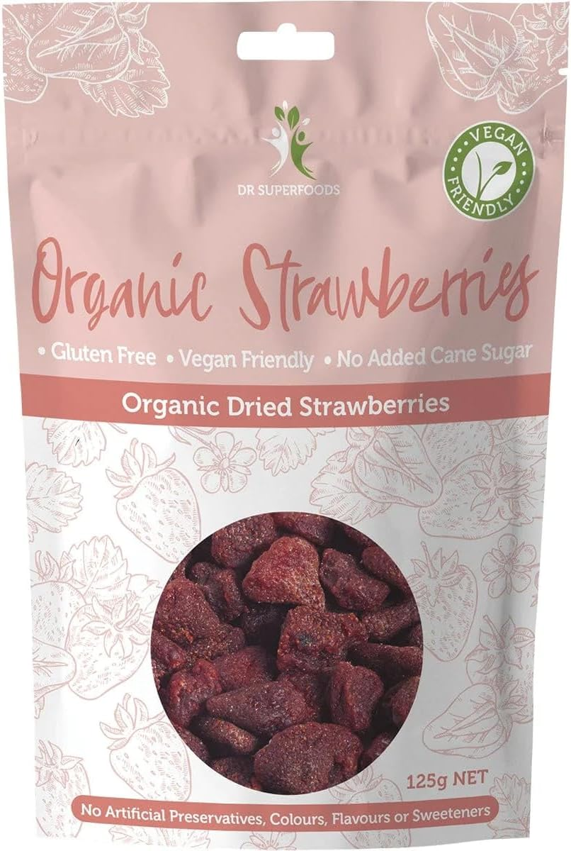 Dr Superfoods Organic Strawberries 125 G